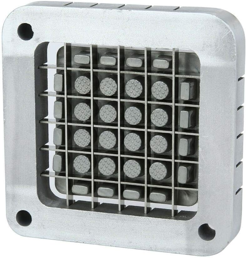 3-Hole 3/8" Cutting Frame Replacement Blade and Pushing Block Kit for French Fry Cutter