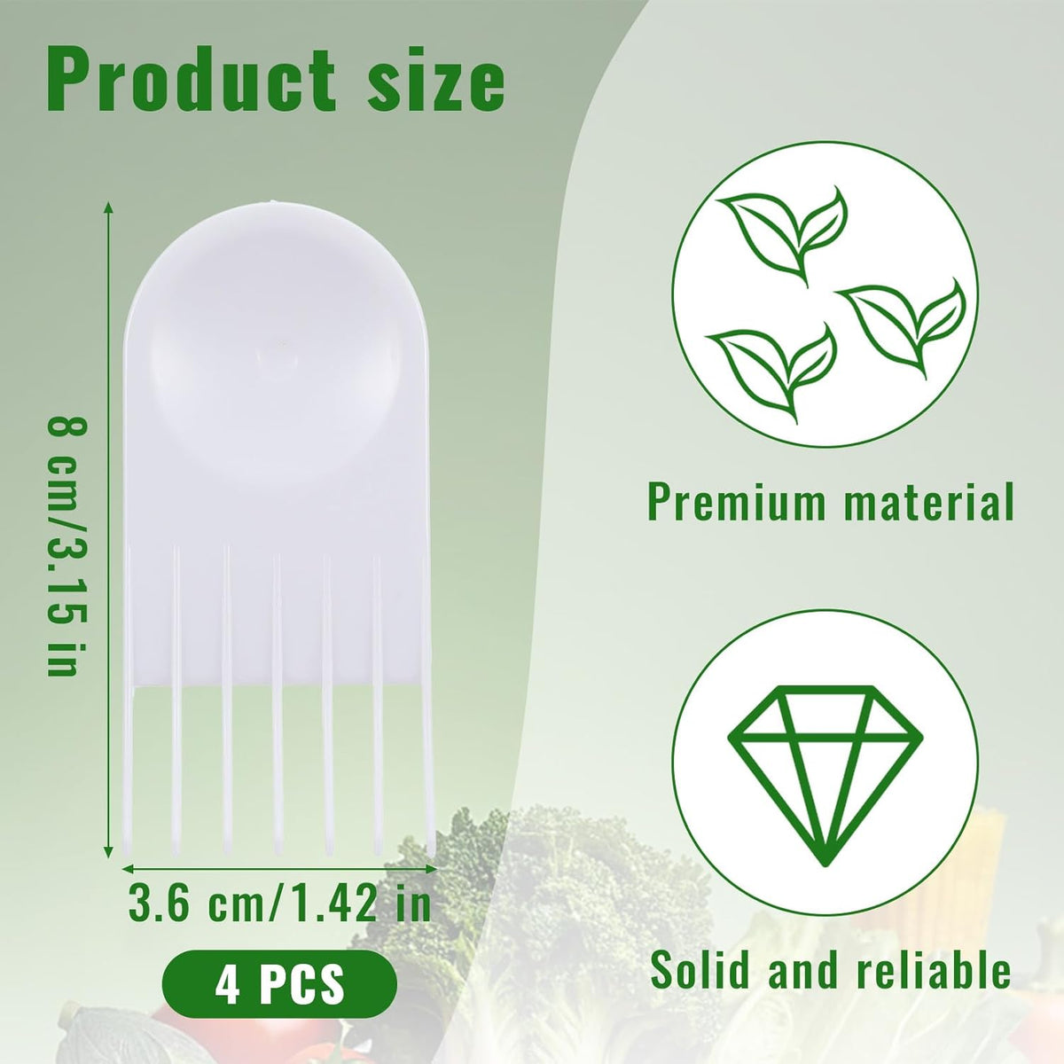 4pcs Vegetable Chopper Cleaning Tools Fork, Onion Chopper Tool, Salad Chopper Tool Vegetable Chopper Cleaner Comb for Most Chop Wizard Vegetable Chopper