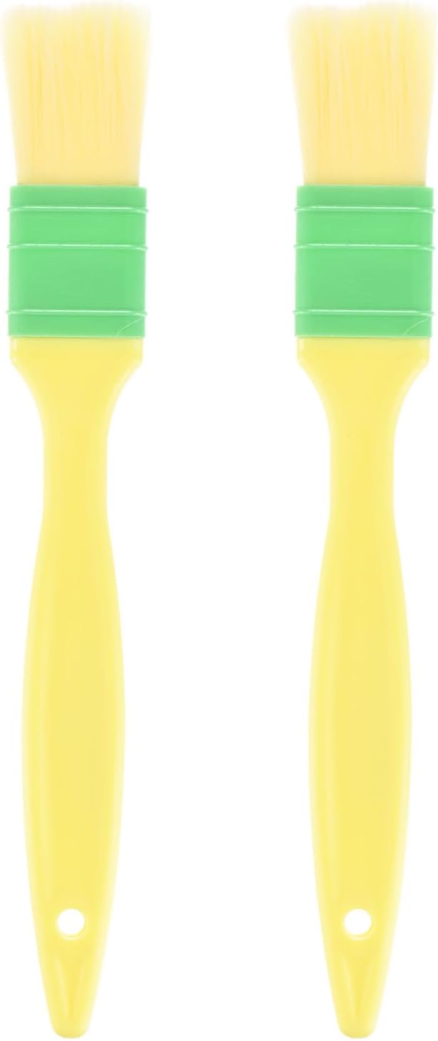 2-Pack Pastry Brush, Soft Basting Baking BBQ Oil Brush for Cooking/Barbecue/Kitchen [3"]