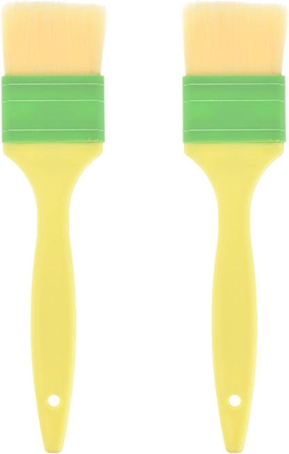 2-Pack Pastry Brush, Soft Basting Baking BBQ Oil Brush for Cooking/Barbecue/Kitchen [3"]