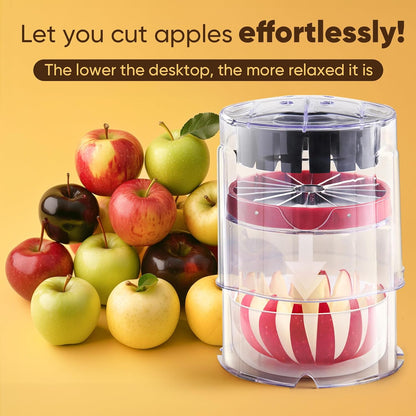 Newness 5.12-Inch Apple Slicer – Extra-Large, Ultra-Safe Stainless Steel Apple Cutter