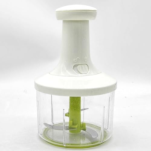 Kitchen Hand Food Processor Manual Food Chopper Vegetable Chopper Hand Pressed Onion Chopper for Onions, Garlic, Nuts, Fruits