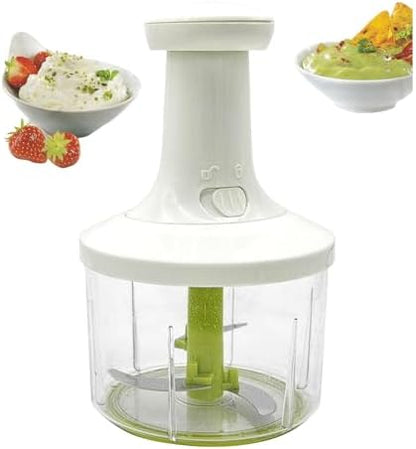 Kitchen Hand Food Processor Manual Food Chopper Vegetable Chopper Hand Pressed Onion Chopper for Onions, Garlic, Nuts, Fruits