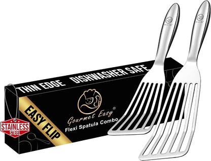 Fish Spatula Set, Ultra-Thin Edge for Easy Turning & Flipping