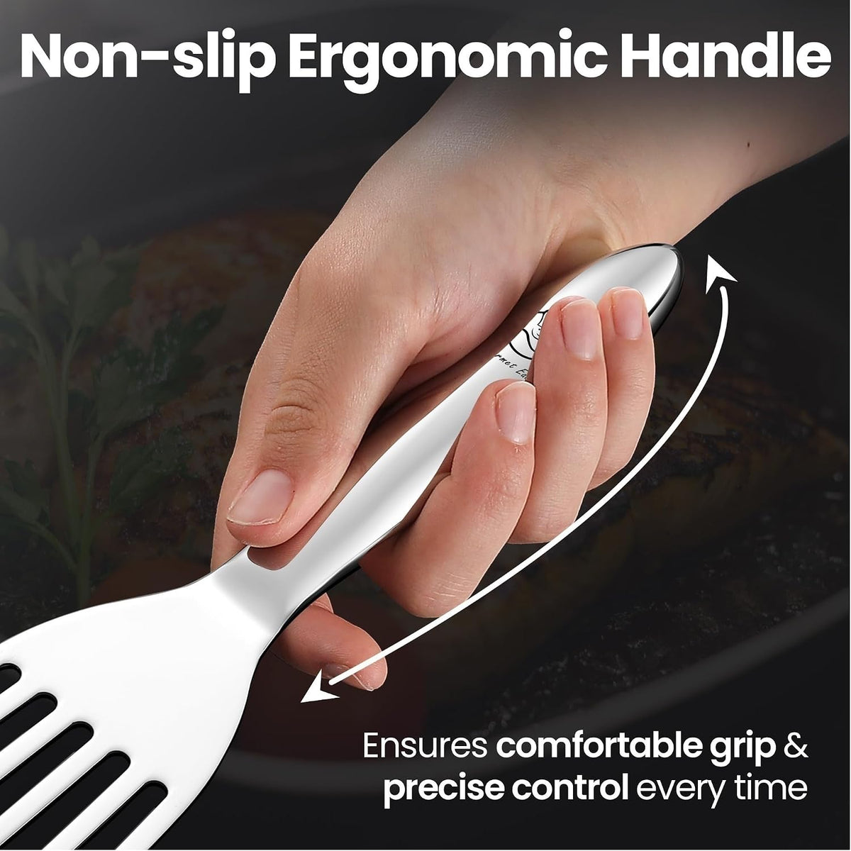 Fish Spatula Set, Ultra-Thin Edge for Easy Turning & Flipping