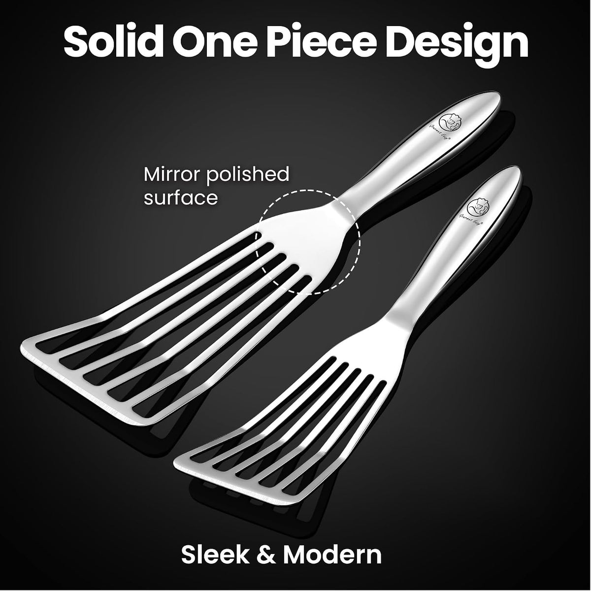 Fish Spatula Set, Ultra-Thin Edge for Easy Turning & Flipping