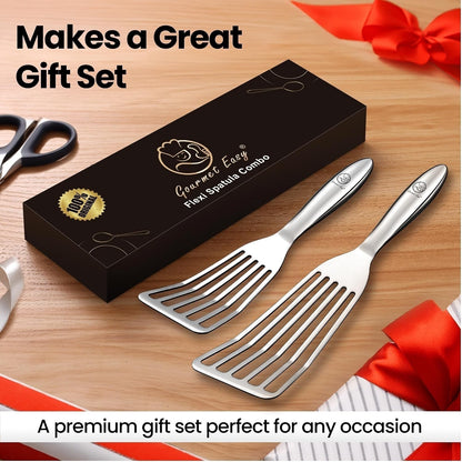 Fish Spatula Set, Ultra-Thin Edge for Easy Turning & Flipping