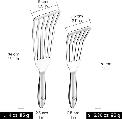 Fish Spatula Set, Ultra-Thin Edge for Easy Turning & Flipping