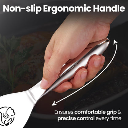 Fish Spatula Set, Ultra-Thin Edge for Easy Turning & Flipping