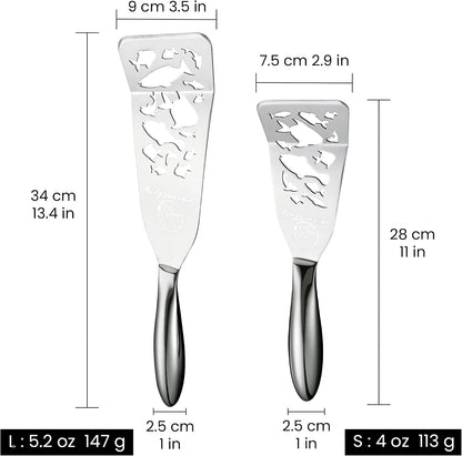 Fish Spatula Set, Ultra-Thin Edge for Easy Turning & Flipping