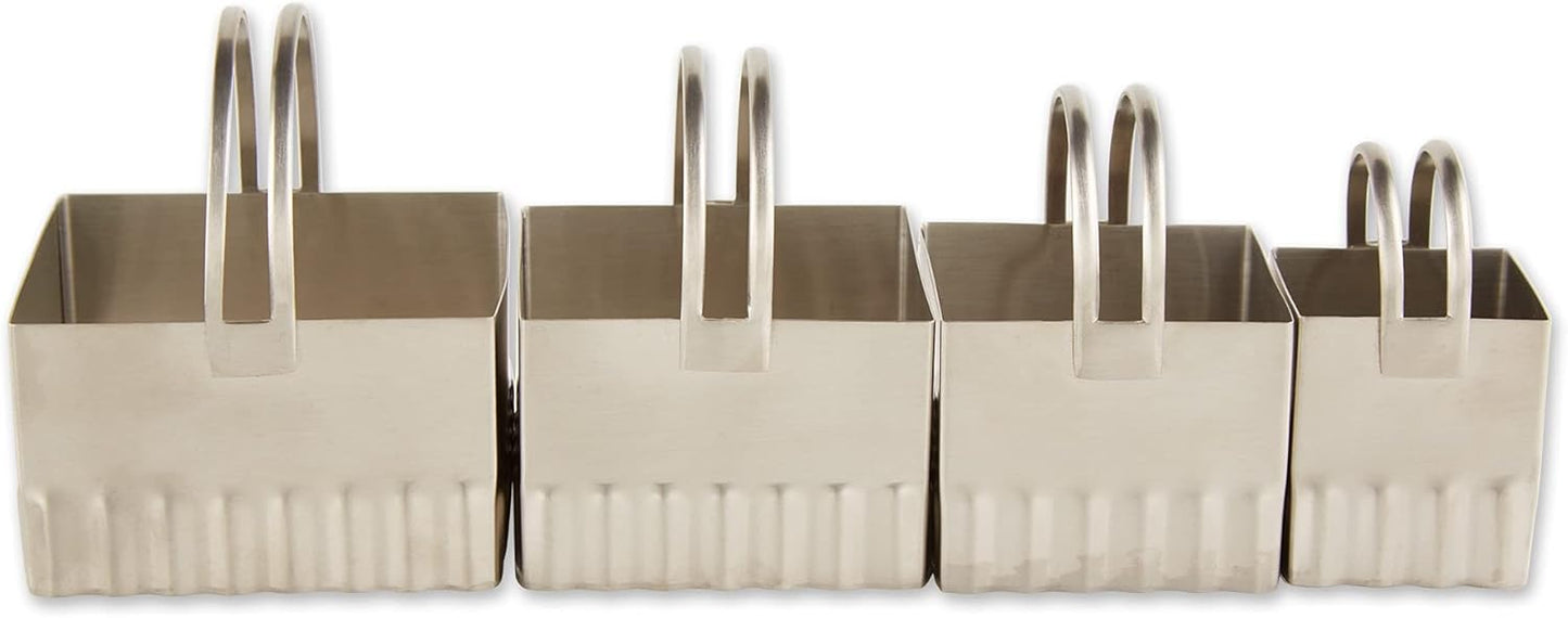 Endurance Round Biscuit Cutters - Stainless Steel, Set of 4 | Nest for Easy Storage | For Cutting Thick or Thin Dough | Professional | High Handle Arch