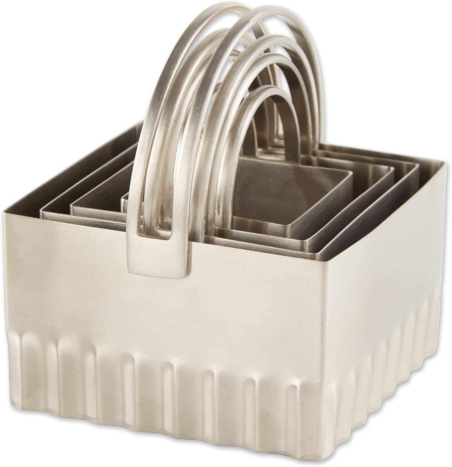 Endurance Round Biscuit Cutters - Stainless Steel, Set of 4 | Nest for Easy Storage | For Cutting Thick or Thin Dough | Professional | High Handle Arch
