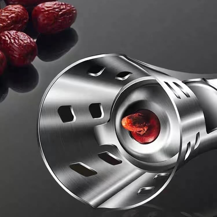 Cherry Pitter Remover Tool with Cup Pad, Cherries Corer, 304 Stainless Steel Cherry Stoner Pit Deseeder Tool. Durable, Easy to Use