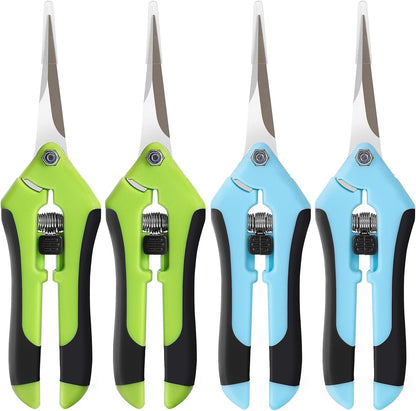 4 Pack Pruning Shears 6.5 Inch Stainless Steel Garden Scissors
