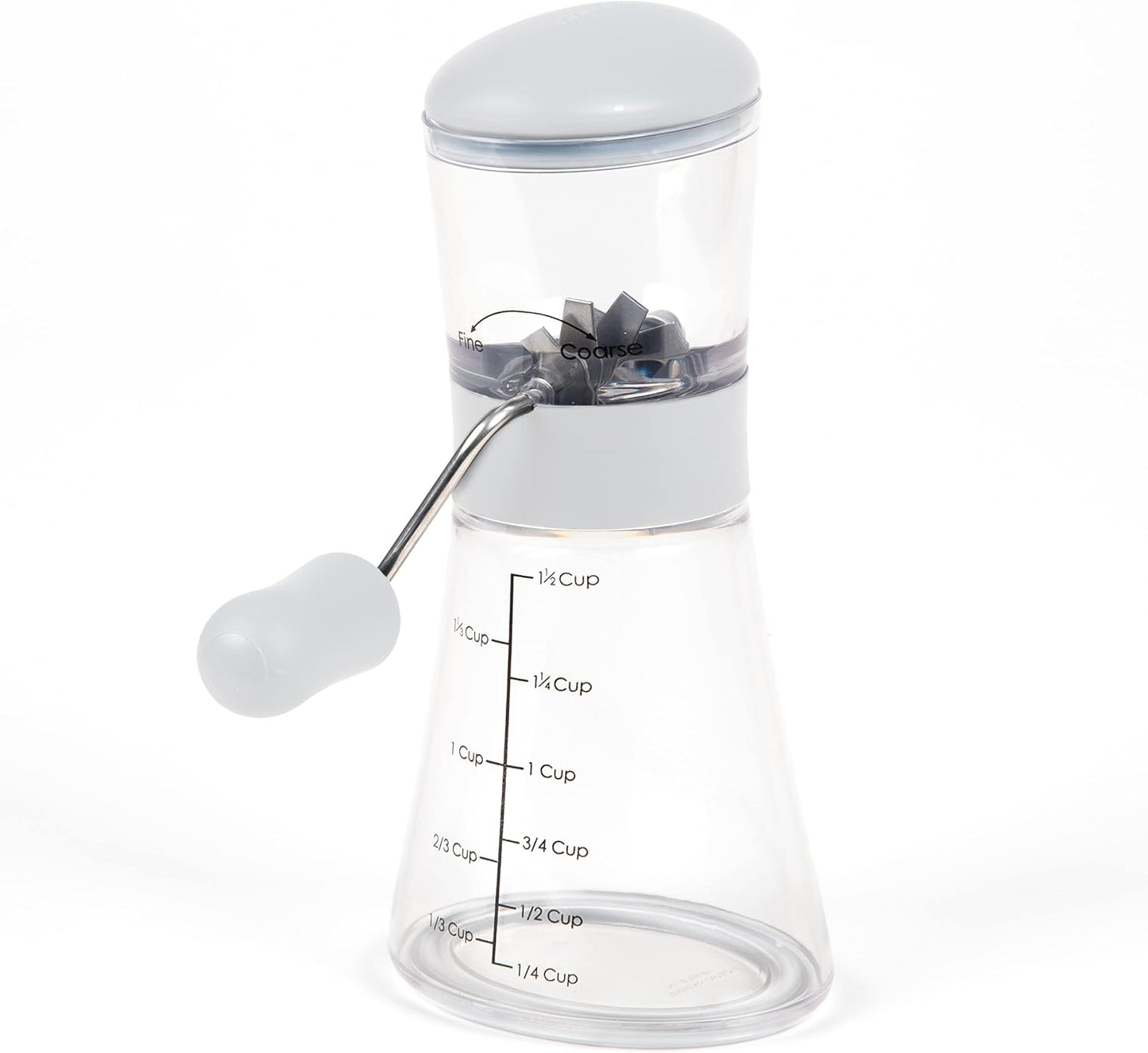 Prepworks by Progressive Nut Chopper with Non-Skid Base, White