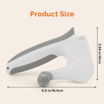Patented Handheld Parmesan Cheese Grater with 2 Rotary Drums, White