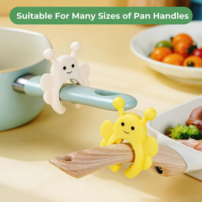 Bow Spoon Holder Cute Spoon Rest for Stove Top, Steam Releaser & Lid Lifter – Heat Resistant Silicone Cooking Gadget, Cute Kitchen Accessories, Gift for Home Cooks