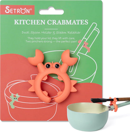 Bow Spoon Holder Cute Spoon Rest for Stove Top, Steam Releaser & Lid Lifter – Heat Resistant Silicone Cooking Gadget, Cute Kitchen Accessories, Gift for Home Cooks