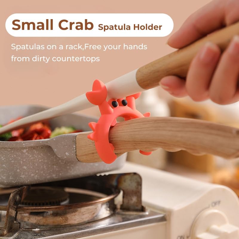 Bow Spoon Holder Cute Spoon Rest for Stove Top, Steam Releaser & Lid Lifter – Heat Resistant Silicone Cooking Gadget, Cute Kitchen Accessories, Gift for Home Cooks