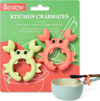 Bow Spoon Holder Cute Spoon Rest for Stove Top, Steam Releaser & Lid Lifter – Heat Resistant Silicone Cooking Gadget, Cute Kitchen Accessories, Gift for Home Cooks