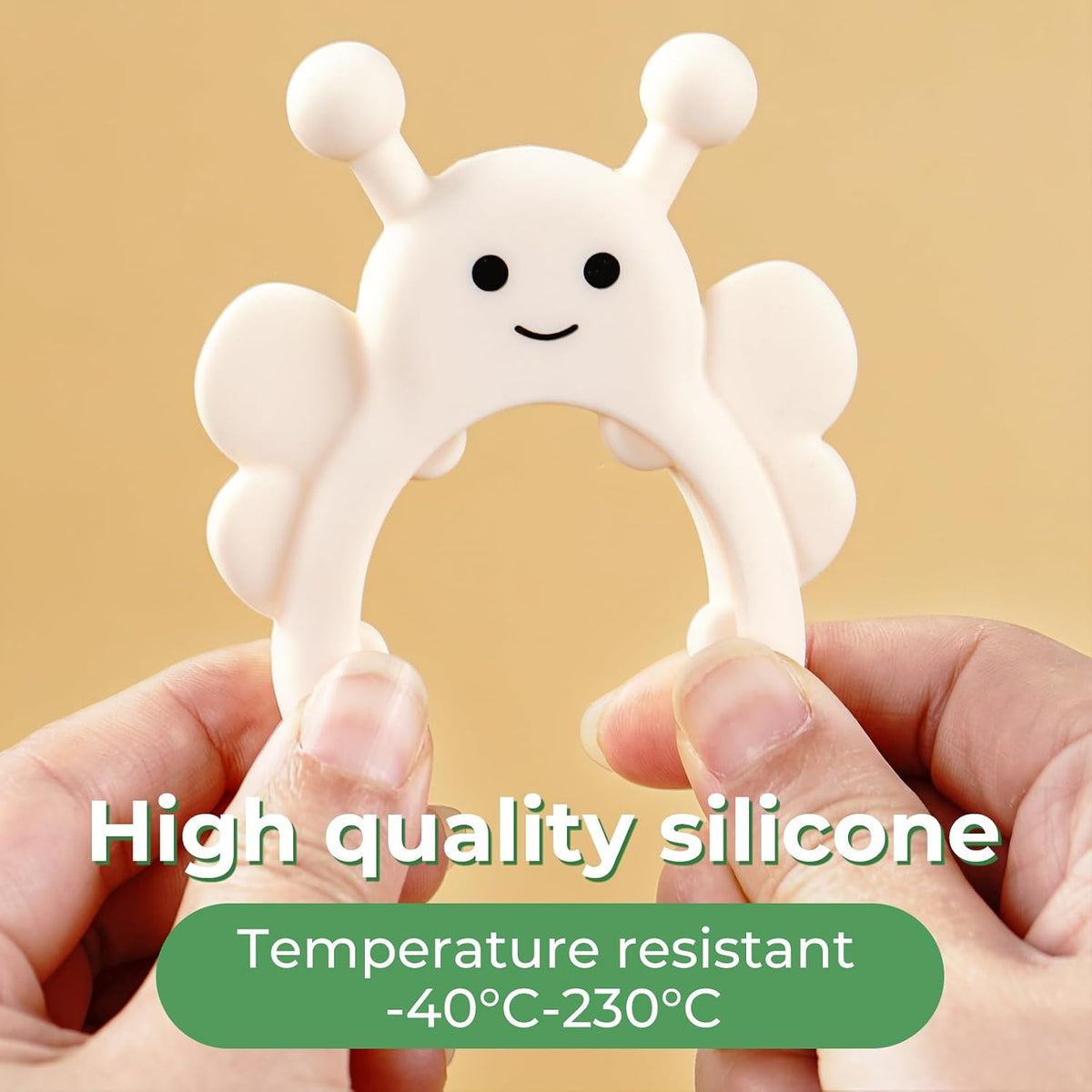 Bow Spoon Holder Cute Spoon Rest for Stove Top, Steam Releaser & Lid Lifter – Heat Resistant Silicone Cooking Gadget, Cute Kitchen Accessories, Gift for Home Cooks