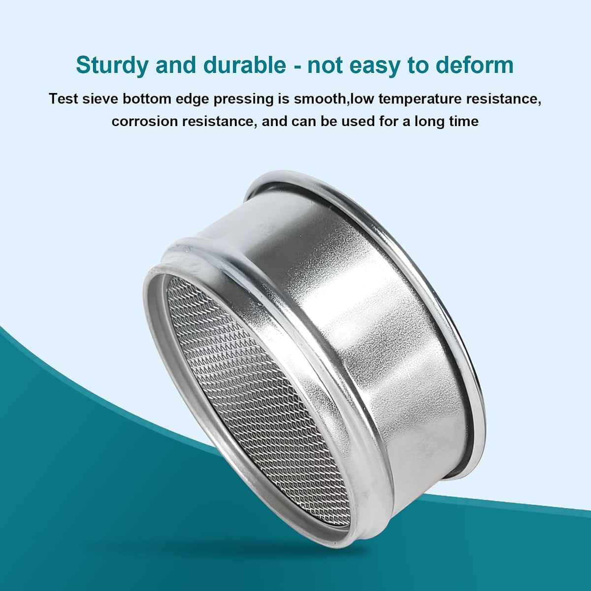 4" (10cm) 304 Stainless Steel Lab Sieve, 80 Mesh (0.2mm) Screen Sifter - Colors B