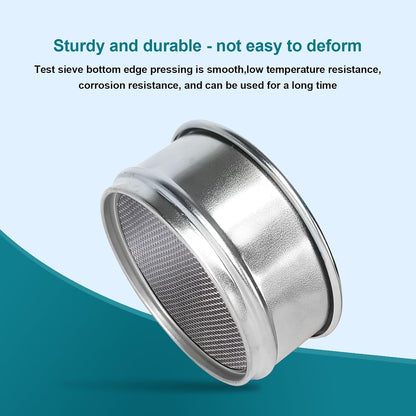 4" (10cm) 304 Stainless Steel Lab Sieve, 80 Mesh (0.2mm) Screen Sifter - Colors B