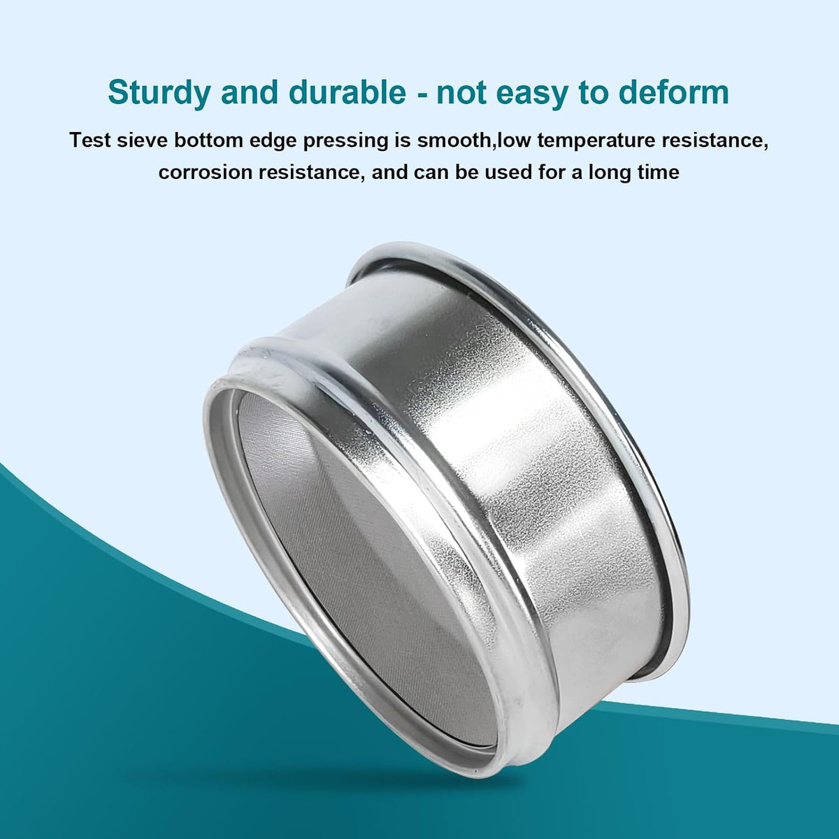 4" (10cm) 304 Stainless Steel Lab Sieve, 80 Mesh (0.2mm) Screen Sifter - Colors B