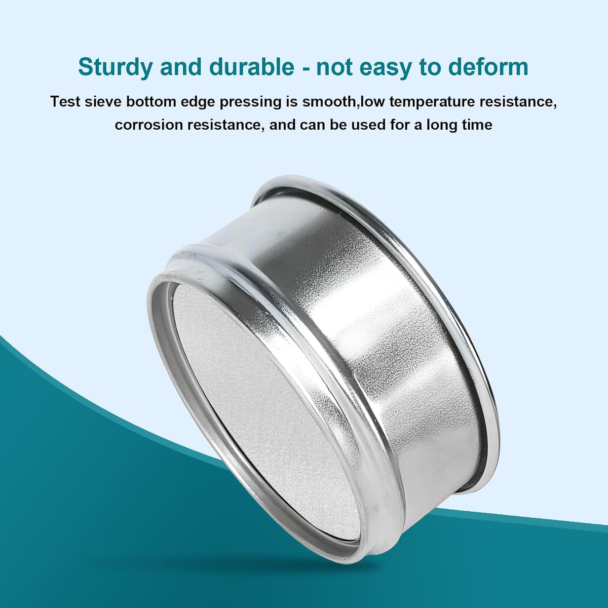 4" (10cm) 304 Stainless Steel Lab Sieve, 80 Mesh (0.2mm) Screen Sifter - Colors B