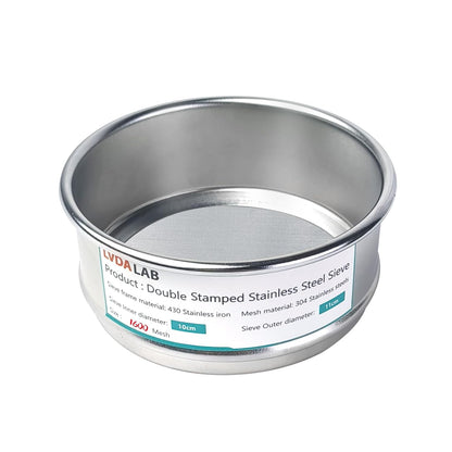 4" (10cm) 304 Stainless Steel Lab Sieve, 80 Mesh (0.2mm) Screen Sifter - Colors B