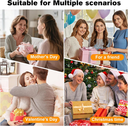 Automatic Dumpling Press Maker Machine, Household Easy Quick Electric Dumpling Maker Press Machine with Empanada Maker Press,Dough Cutters,Spoon and Brush- For Home Kitchen Christmas Birthday Gifts