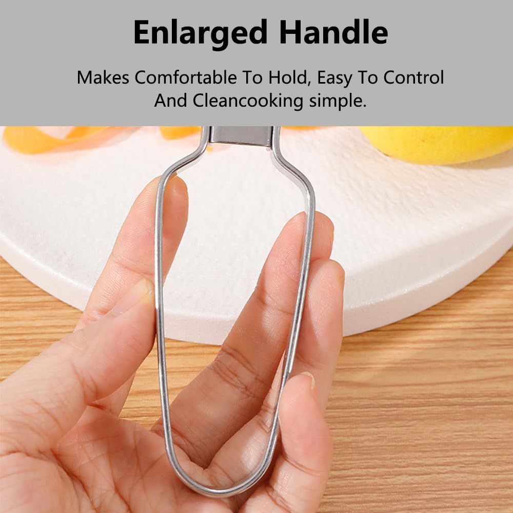 2 Pack Peelers, Stainless Steel Vegetable Peeler, Vegetable Julienne Cutter and Fruit Slicer, Y Shaped Multifunction Potato Peeler with Ergonomic Handle - Flattooth,L