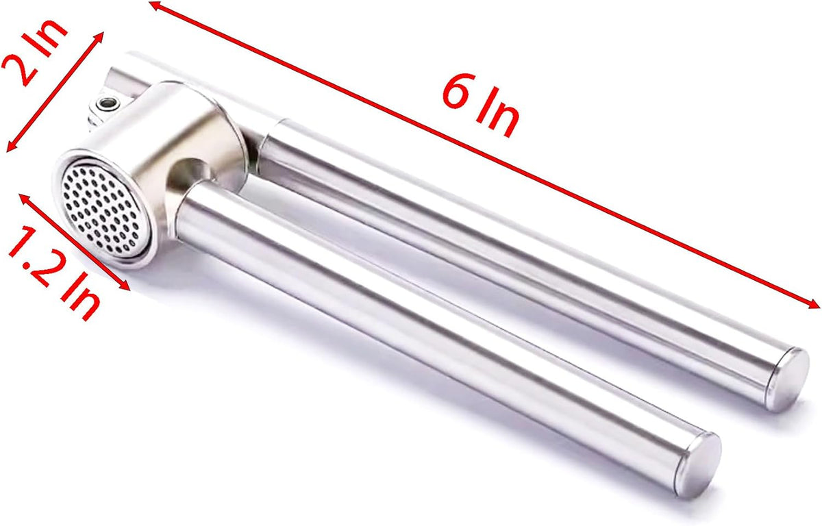 Manual Garlic Press, 165 Grams 304 Stainless Steel Garlic Paste Tools for Crushing Vegetables and Spice (1)