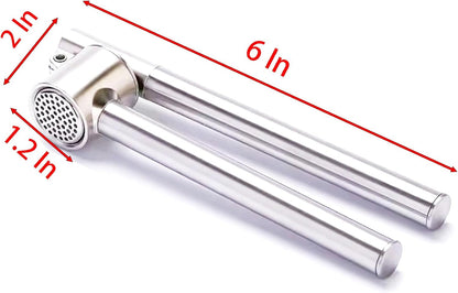 Manual Garlic Press, 165 Grams 304 Stainless Steel Garlic Paste Tools for Crushing Vegetables and Spice (1)