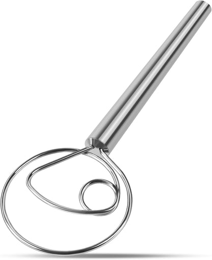 Danish Dough Whisk Stainless Steel for Sourdough Bread Baking