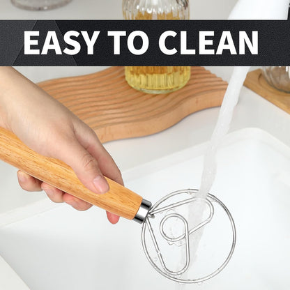 Danish Dough Whisk Stainless Steel for Sourdough Bread Baking