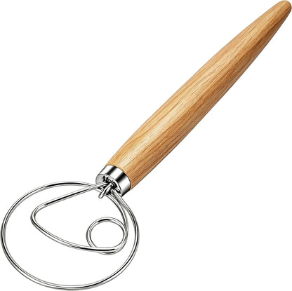 Danish Dough Whisk Stainless Steel for Sourdough Bread Baking