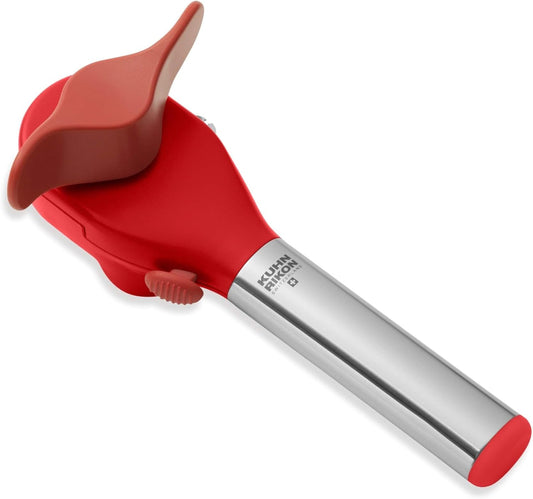 Deluxe Auto Safety LidLifter/Can Opener, Red and Silver