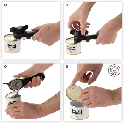 Deluxe Auto Safety LidLifter/Can Opener, Red and Silver