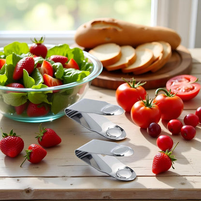 2Pcs Stainless Steel Strawberry Huller Fruit Stem Remover, Picker Leaf Peeler Tweezers Kitchen Gadgets for Strawberry Cherry Tomato Fruit Tools