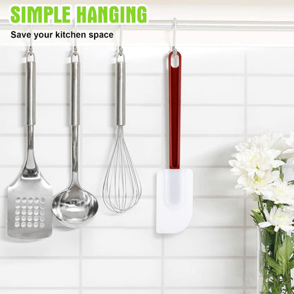 5 Pcs 10 Inch Rubber Spatula High Heat Resistant Silicone Spatula