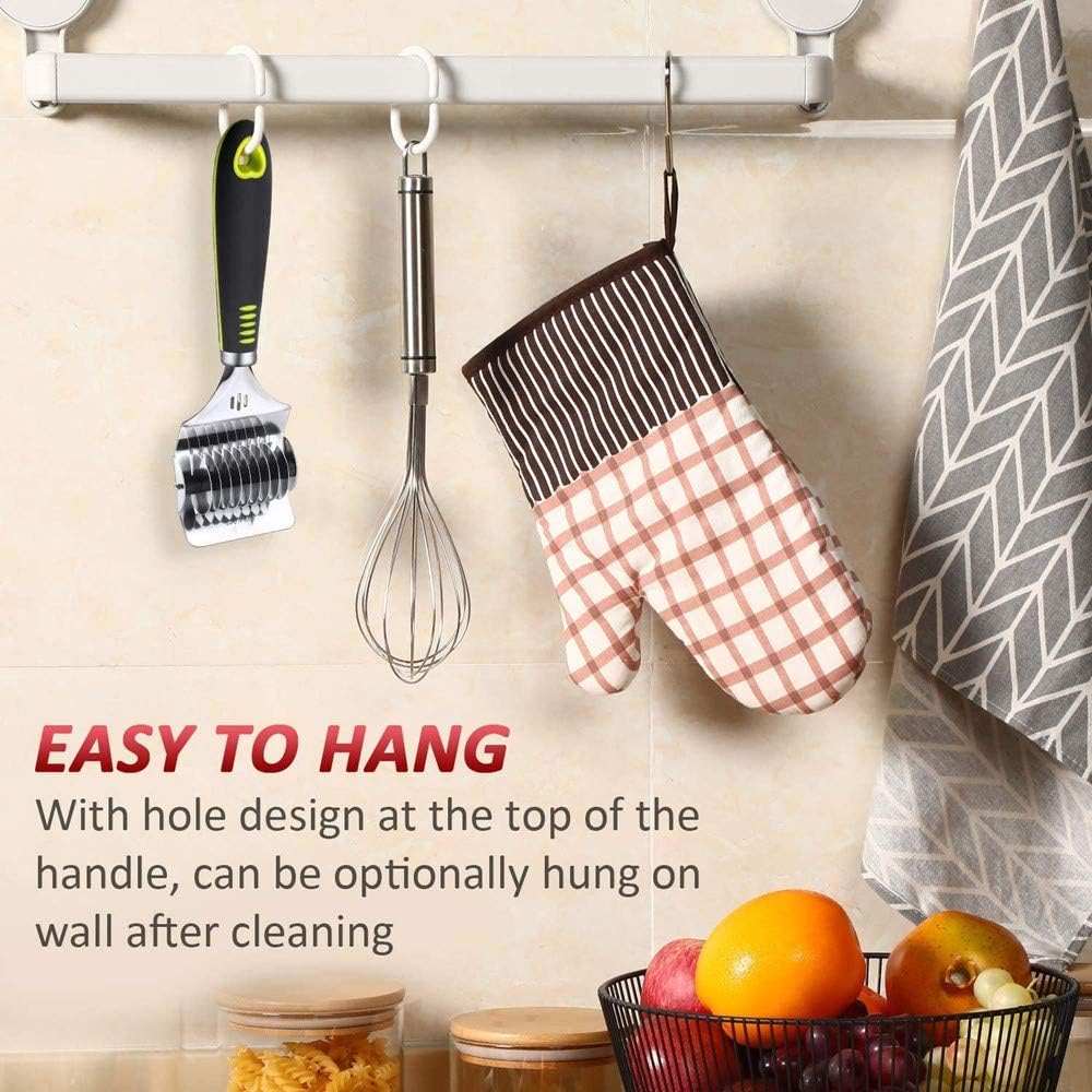 Noodle Lattice Roller Home 8 inch High Grade Stainless Steel Noodle Lattice Roller Docker Dough Cutter Spaghetti Maker for Kitchen Cooking Tools