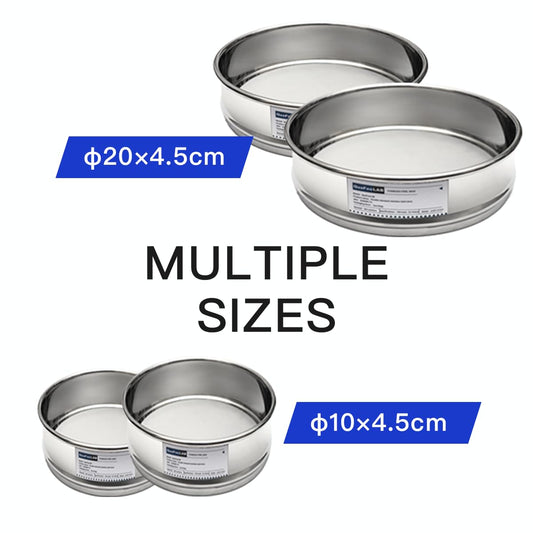 Lab Sieves 150 Mesh, Economy Test Sieve #150 Mesh, 8'' Diameter, 304 Stainless Steel Wire Cloth φ20×4.5cmm