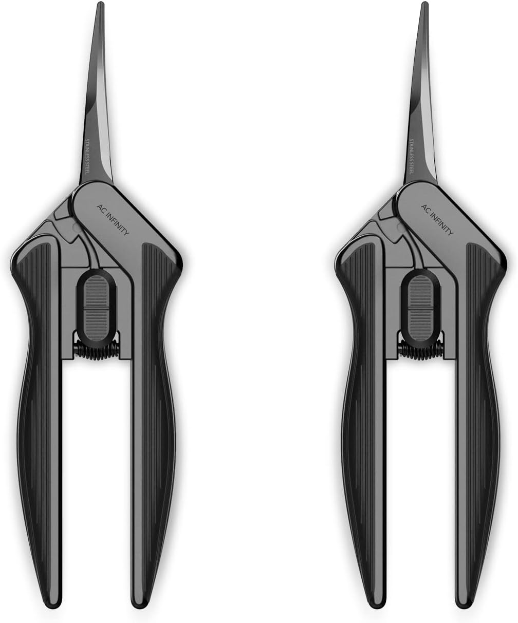 Ergonomic Pruning Shear 6.6”, Stainless Steel Curved, 2-Pack