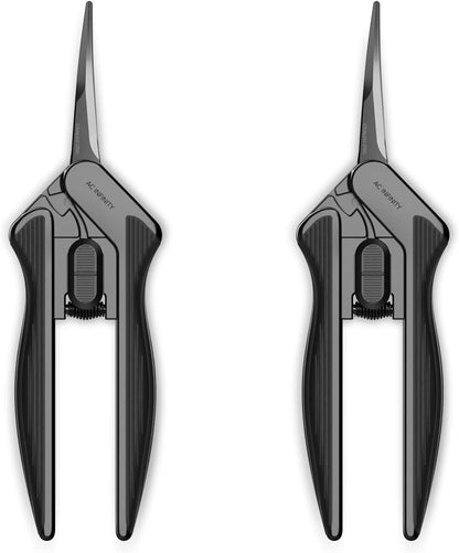 Ergonomic Pruning Shear 6.6”, Stainless Steel Curved, 2-Pack