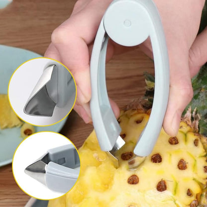 Multifunctional Pineapple Eye Remover, 2024 New Pineapple Corer and Slicer Pineapple Cutter, Premium Pineapple Peeler Quickly Cut and Remove Stems From Fruits Strawberry Stem Remover Tool (2)