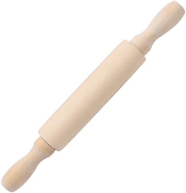Wooden Mini Rolling Pin Baking Small Dough Rolling Pins for Fondant Pastry Pizza Crafting and Imaginative Play for Christmas Presents Mini Rolling Pin Rolling Pins Kitchen and Dining(6 Inch)