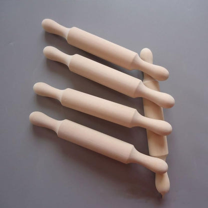 Wooden Mini Rolling Pin Baking Small Dough Rolling Pins for Fondant Pastry Pizza Crafting and Imaginative Play for Christmas Presents Mini Rolling Pin Rolling Pins Kitchen and Dining(6 Inch)