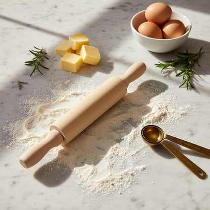 Wooden Mini Rolling Pin Baking Small Dough Rolling Pins for Fondant Pastry Pizza Crafting and Imaginative Play for Christmas Presents Mini Rolling Pin Rolling Pins Kitchen and Dining(6 Inch)