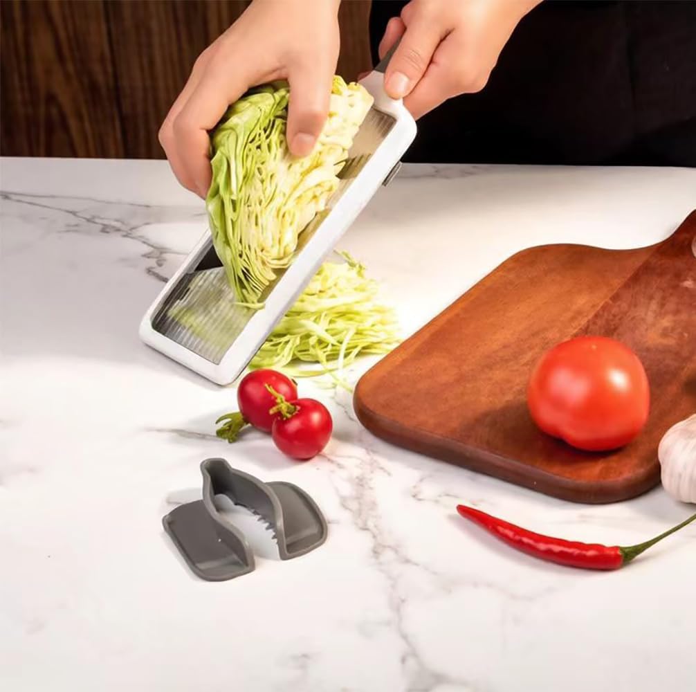 Mandoline Slicer for Kitchen, Adjustable Vegetable Slicer with Food Holder,Handheld Potato Slicer, Simple&Handy veggie slicer vegetable cutter